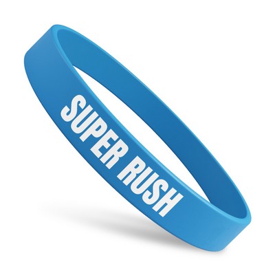 Super Rush Silicone Wristband (1/2" Wide)