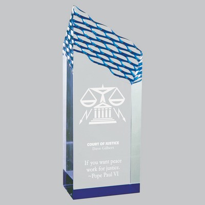 3" x 8" Blue Riptide Acrylic