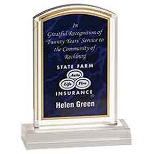 4" x 7" Purple Marbleized Acrylic Award