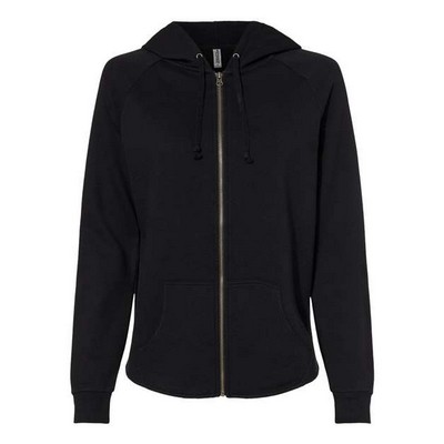 Independent Trading Co.® Women's California Wave Wash Full-Zip Hooded Sweatshirt
