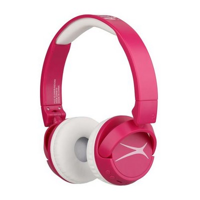 Altec Lansing® 2-in-1 Bluetooth & Wired Kid-Safe Dark Pink Headphones