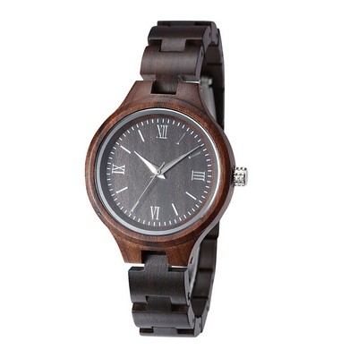 Ebony Wood Watch
