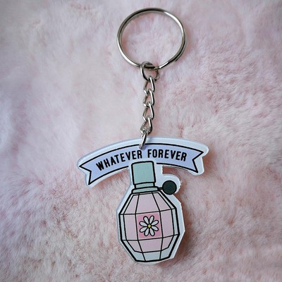 Scent-bottle Shaped Keychain Acrylic Key Ring For Souvenir- Two Sides Printing