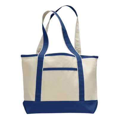 12 oz Cotton Canvas Tote Bag - 15"W x 12"H x 4"D x 20"Handle