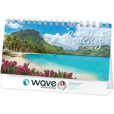 Beaches Full Color Desk Calendar