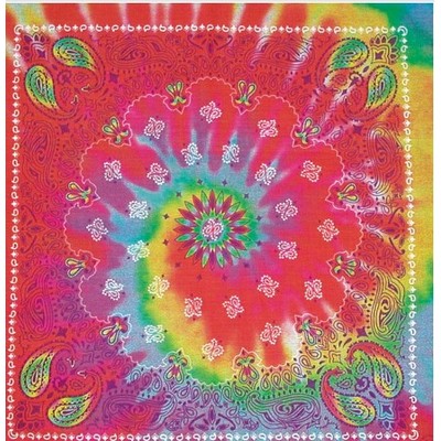 100% Cotton Stylish Tie-Dye Design (22"x22")