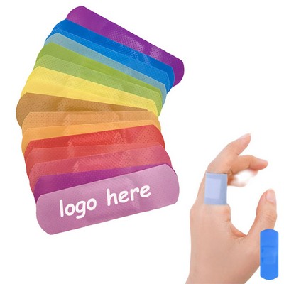 Rainbow Color Adhesive Strips – Fun PE Bandage for Minor Cuts