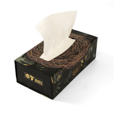 Luxury Foldable Setup Tissue Box with Magnetic Closure