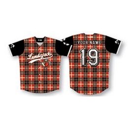 Full Button Up Patterned Baseball Jersey
