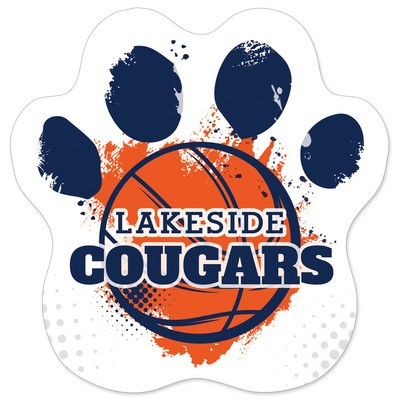 Pawprint Medium Die Cut Magnet (3.5" x 3.5")