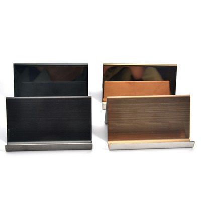Stainless Steel Business Card Table Top Display Stand