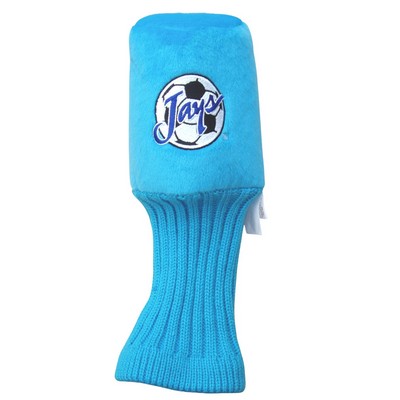 Barrel style Plush Sky Blue Golf Head Cover-Limited Quantities Available