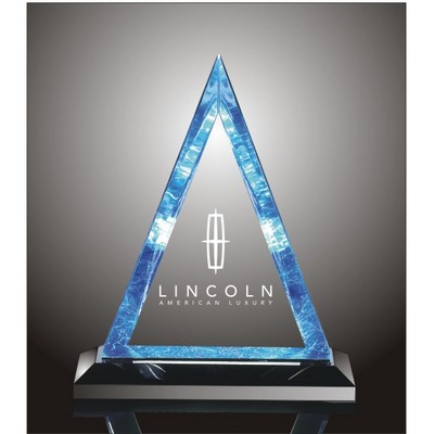 Beveled Triangle Acrylic Award, 9" H