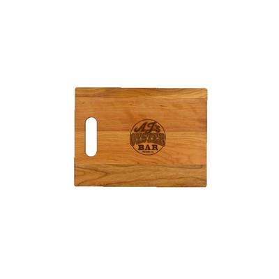 Small Cherry Cutting Board with Cutout Handle 12"x9"x3/4"