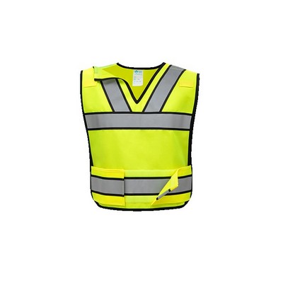 High Visibility Public Safety Vest, Class 2 Type P, Lime, Breakaway
