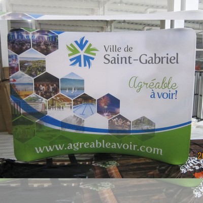 Tube Kiosk - Curved - 10' - 2-sided (fabric only)