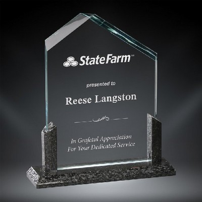 Summit Glass Award, 7 1/2"H