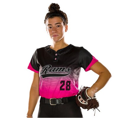 Girls' Two Button Fastpitch Jersey
