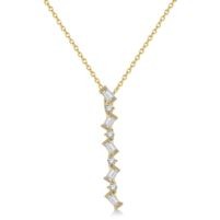 Jilco Inc. Zig Zag Yellow Gold Diamond Necklace