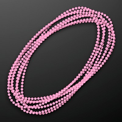 Pastel Pink Beads 33" (Non-Light Up) - BLANK