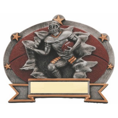 Flat Back Football Peg Stand Trophy (4 1/2"x5 1/2")