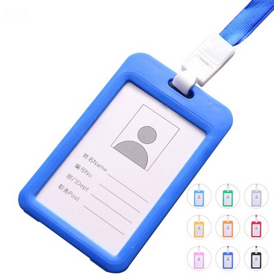 Polypropylene ID Card Holder w/Lanyard