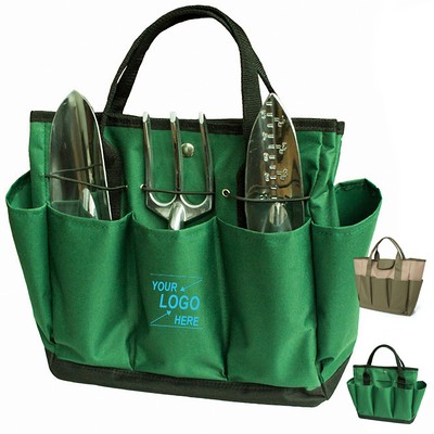 Garden Tool Organizer Bag with Multiple Pockets