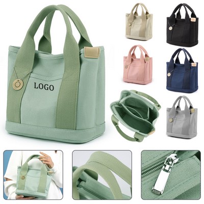 Canvas Handbag w/Dividers