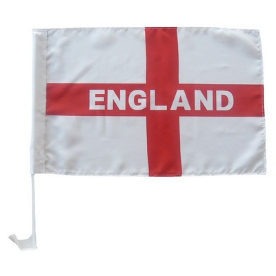 Customizable 18" X 12" Car Window Flag Clip