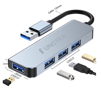 4" 1 Multiport Hub USB Adapter USB Expander Data Transmission