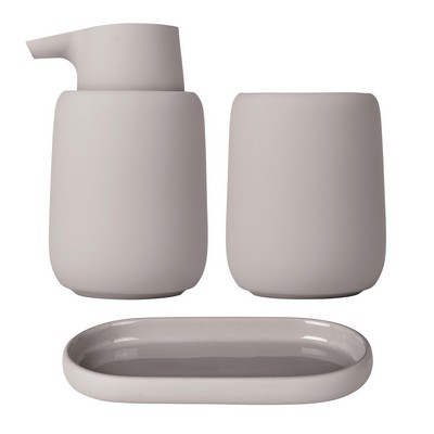 blomus Sono Microchip Gray Bathroom Accessory Set