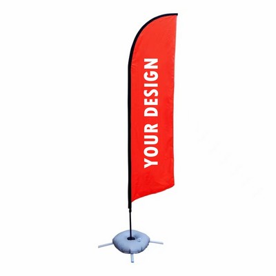 Knife-type Advertising Flag With Pole Kit