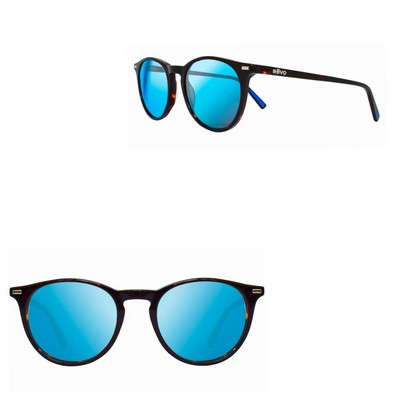 Revo Tortoise Brown Sierra Petite Round Glass Lens Sunglasses