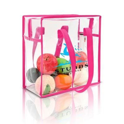 Stadium Compliant Zippered Tote Bag