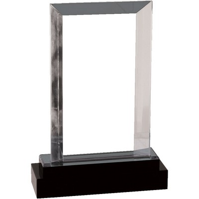 Silver Fusion Rectangle Impress Acrylic Award 7"