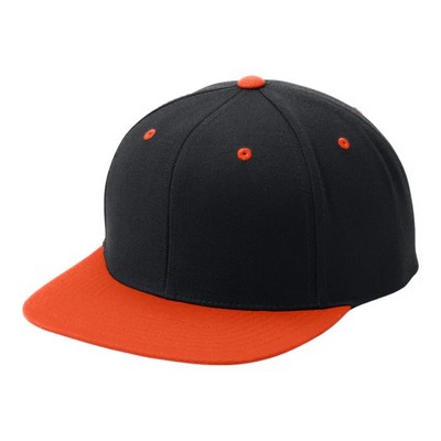 Sport-Tek® Yupoong Flat Bill Snapback Cap