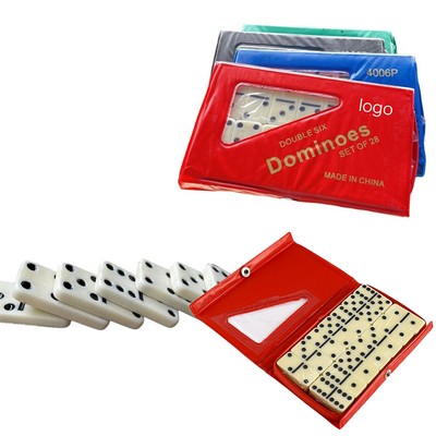 Compact 28 Piece Domino Game Set