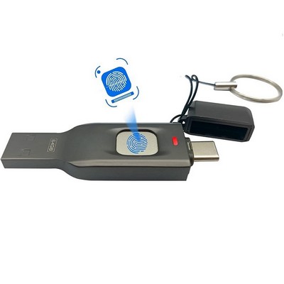 2" 1 Fingerprint U Disk For Phone PC Laptop -- 64G