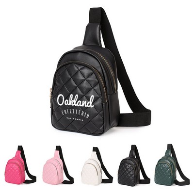 Pu Leather Walking Fanny Pack
