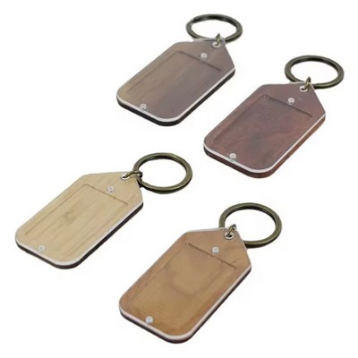 Acrylic-Wood Photo Keychain