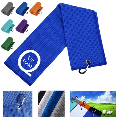 11.81 X 19.69" Golf Towel W/ Carabiner