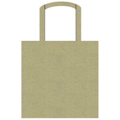 Econo Tote bag 16"X16" -100% Natural Cotton Canvas -Self fabric Handles