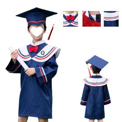 Children Graduation Gown And Cap Set