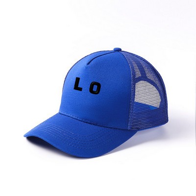 5 Panel Unstructured Trucker Mesh Cap