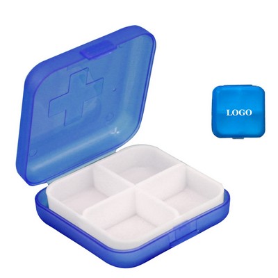 4 Compartment Pill Case