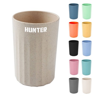 10oz Striped Simple Household Toothbrush Cup