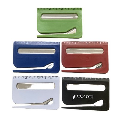 3" 1 Envelope Opener Letter Slitter Magnifying Glass Ruler Multi-functional Tool