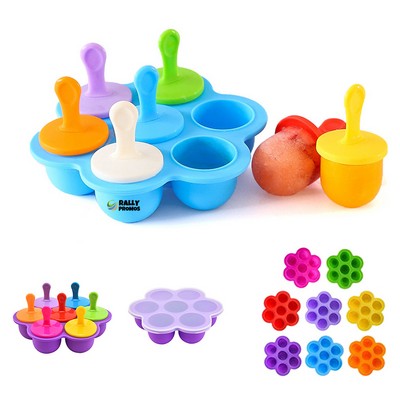 7-Holes Mini Silicone Popsicle Mold