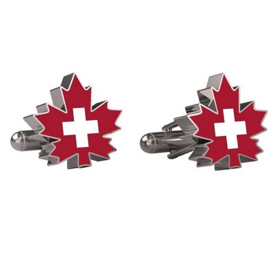 Brass Cufflinks - Enamel Filled Custom Shape