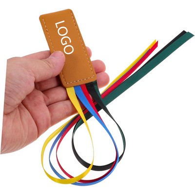 5-Ribbon Vegan Leather Bible & Textbook Page Marker